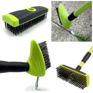 3 in 1 Cleaning & Weeding Garden Wire Brush Weed & Moss Removal Tools